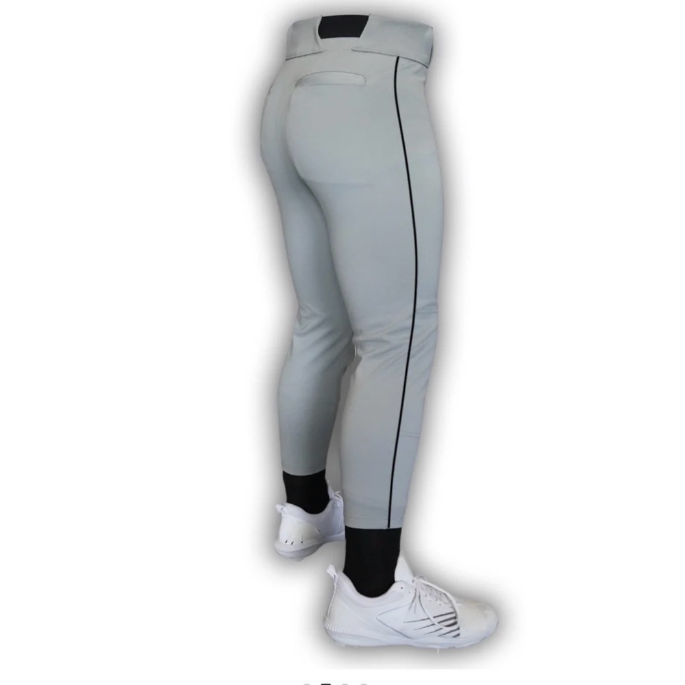Dirty Mids Piped Baseball Pants Mens grey/Blk  NWT